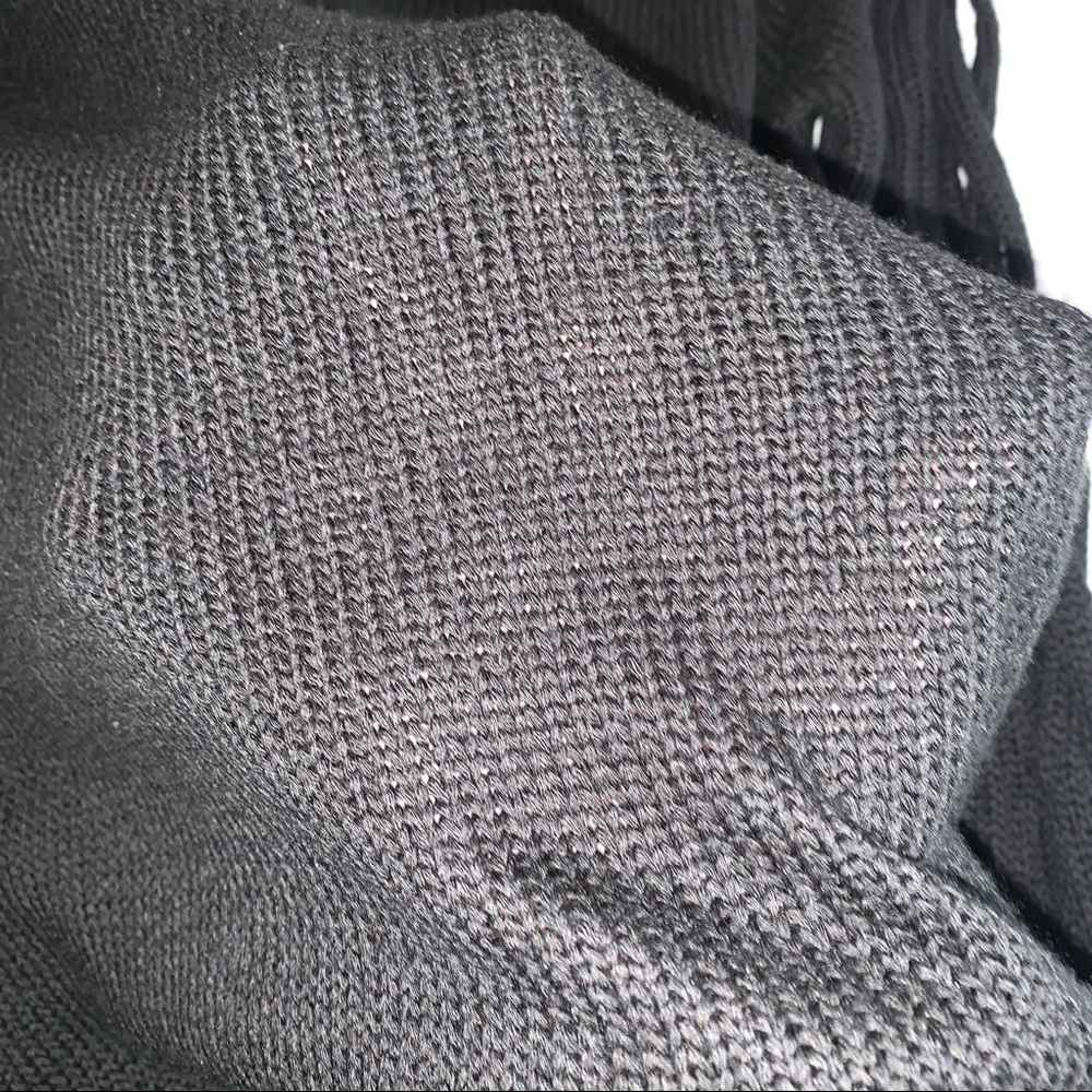 Venus Black Braided Sleeve Sweater - Picture 9 of 13